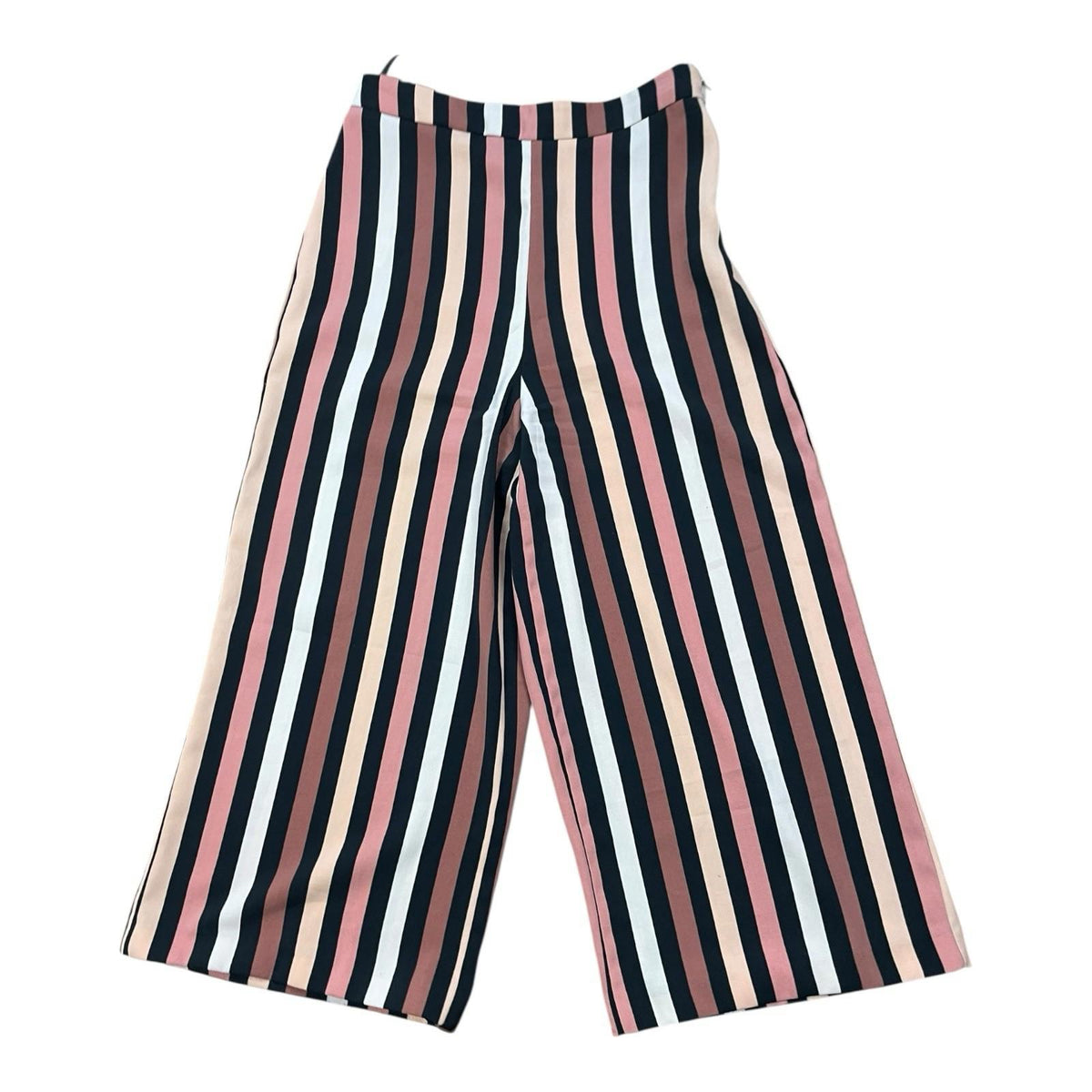Miss Selfridge Shirred Co-Ord Set Women's UK Size 8 Petite White Multi Stripe Strapless