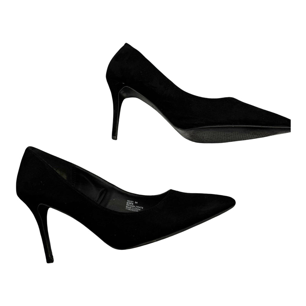 Atmosphere Black Atmosphere Black Faux Suede Court Shoes Pointed Toe Stiletto Women's UK Size 6