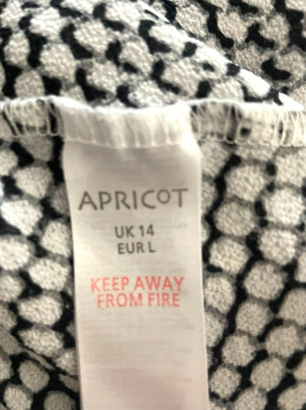 Apricot Thin Smock Mini Dress Relaxed Fit Women's UK Size 14
