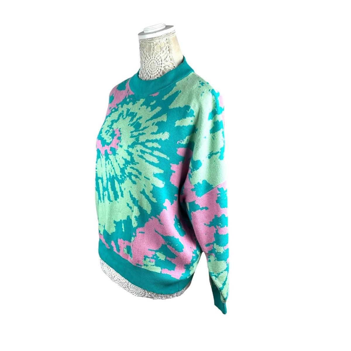 Boohoo Tie Dye Jumper Relaxed Fit Women's UK Size M