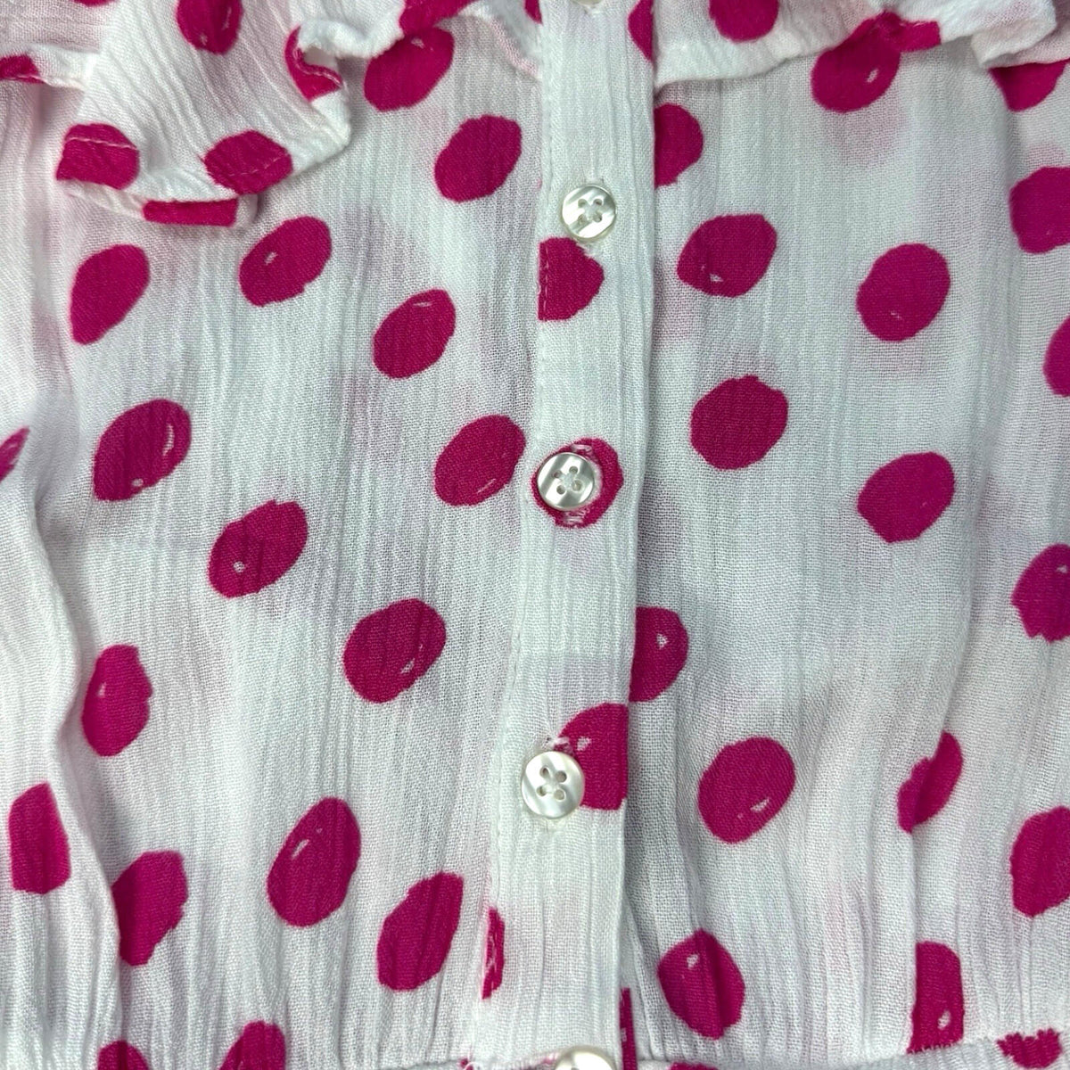 Floozie Polka Dot Playsuit Women's UK Size L Spaghetti Strap Crinkle Effect