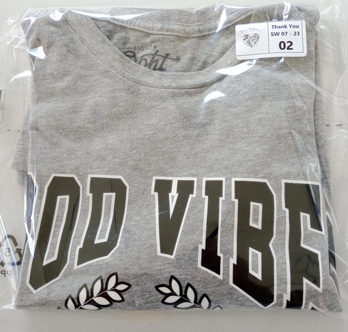 Eighty Eight Graphic Print T-Shirt Men's UK Size M Grey Crew Neck 100% Cotton