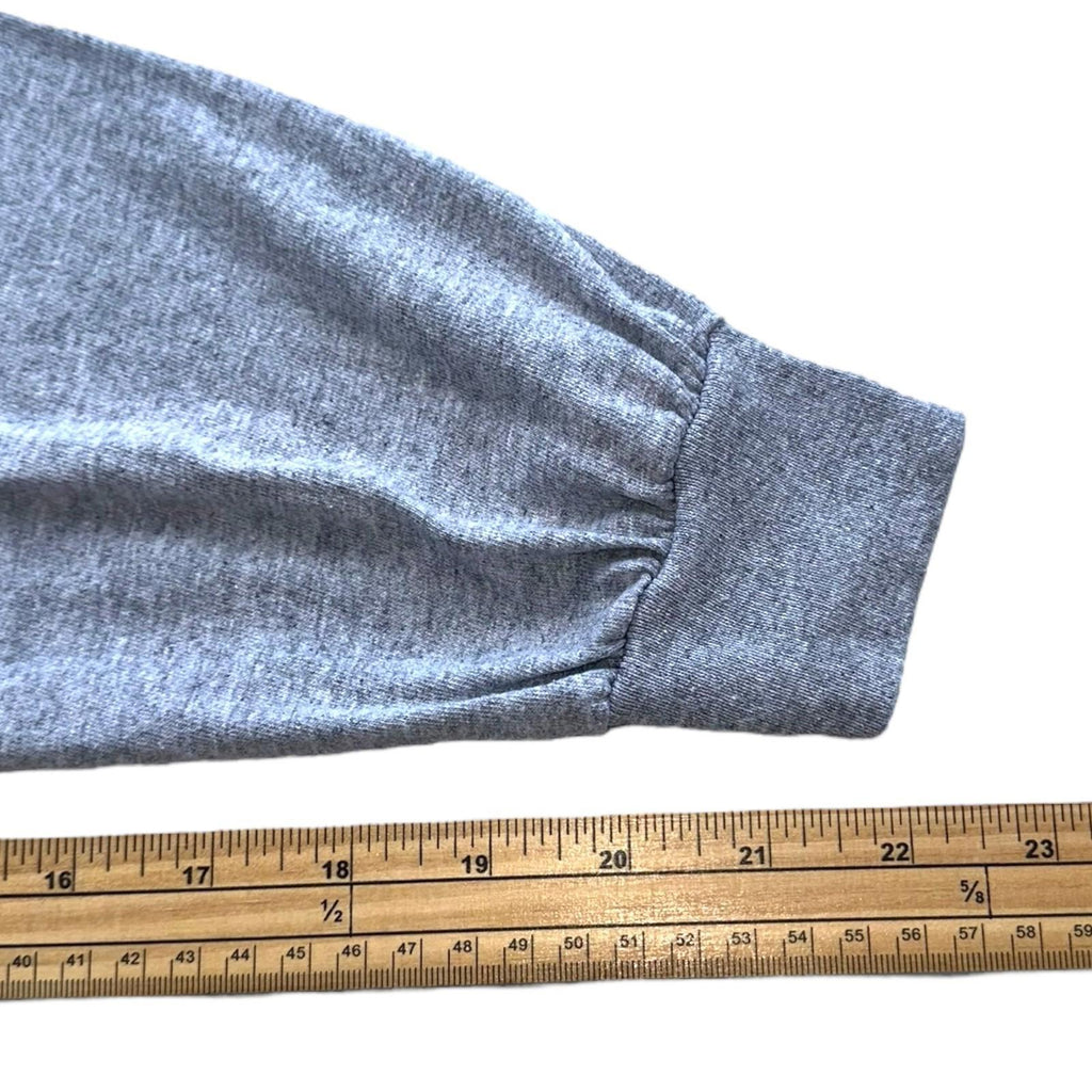 Michigan T-Shirt Men's UK Size L Grey Long Sleeve Jersey Crew Neck Lightweight
