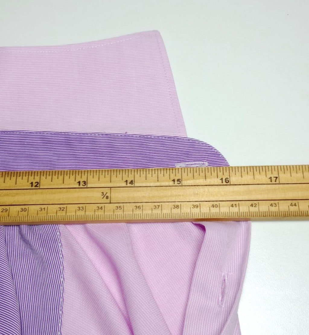 St George By Duffer Shirt Men's UK Size S Pink Stripe 100% Cotton Slim Fit