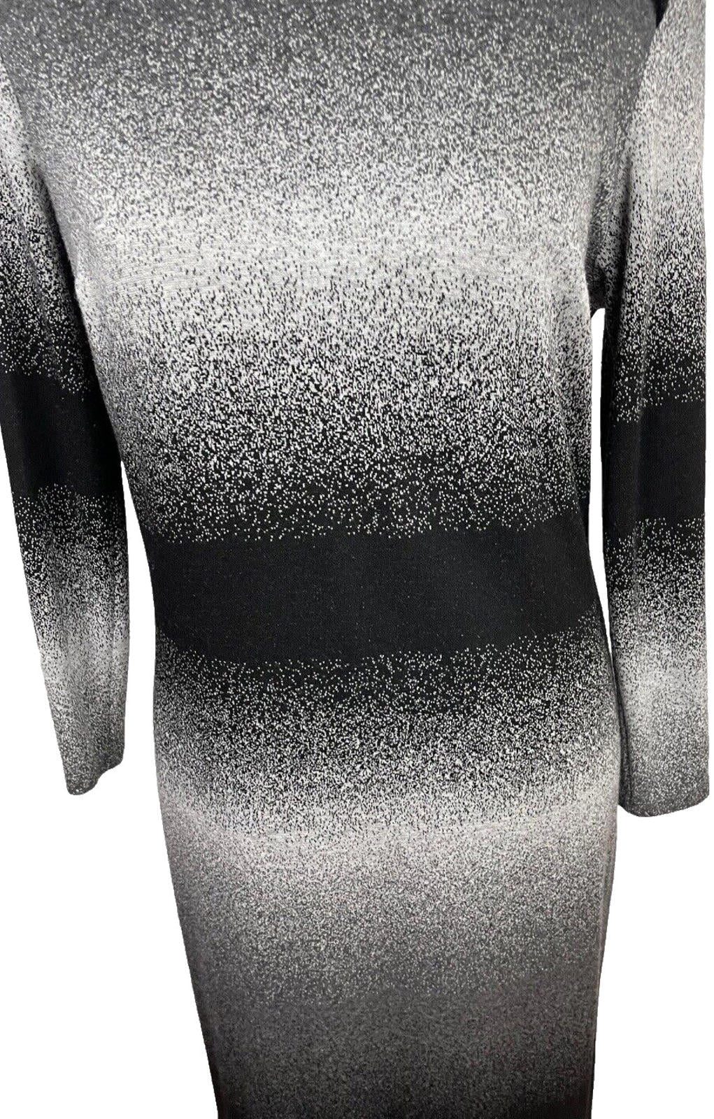 Jumper Dress Grey & Black Long Women's UK Size 8 - 10