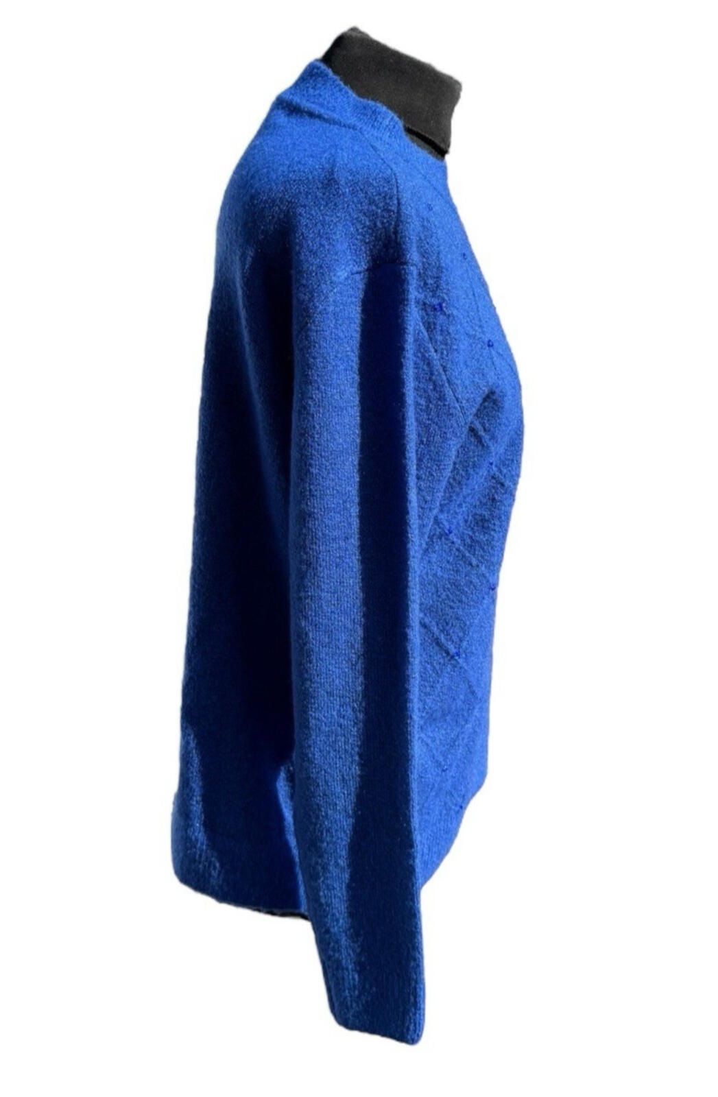 Honor Millburn Bright Blue Knit Jumper Diamante Accents Women’s UK Size M 14-16