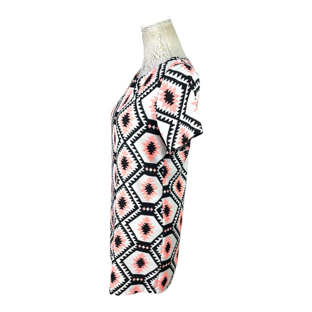 Cameo Rose Mini Dress Geometric Retro Print Women's UK Size 10