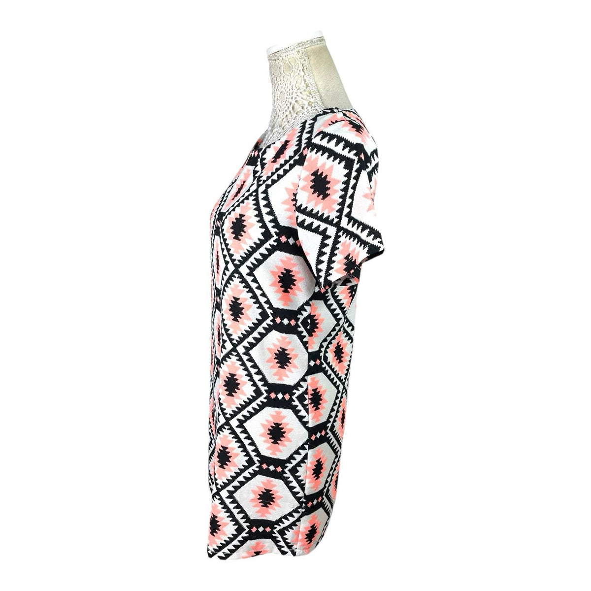 Cameo Rose Mini Dress Geometric Retro Print Women's UK Size 10