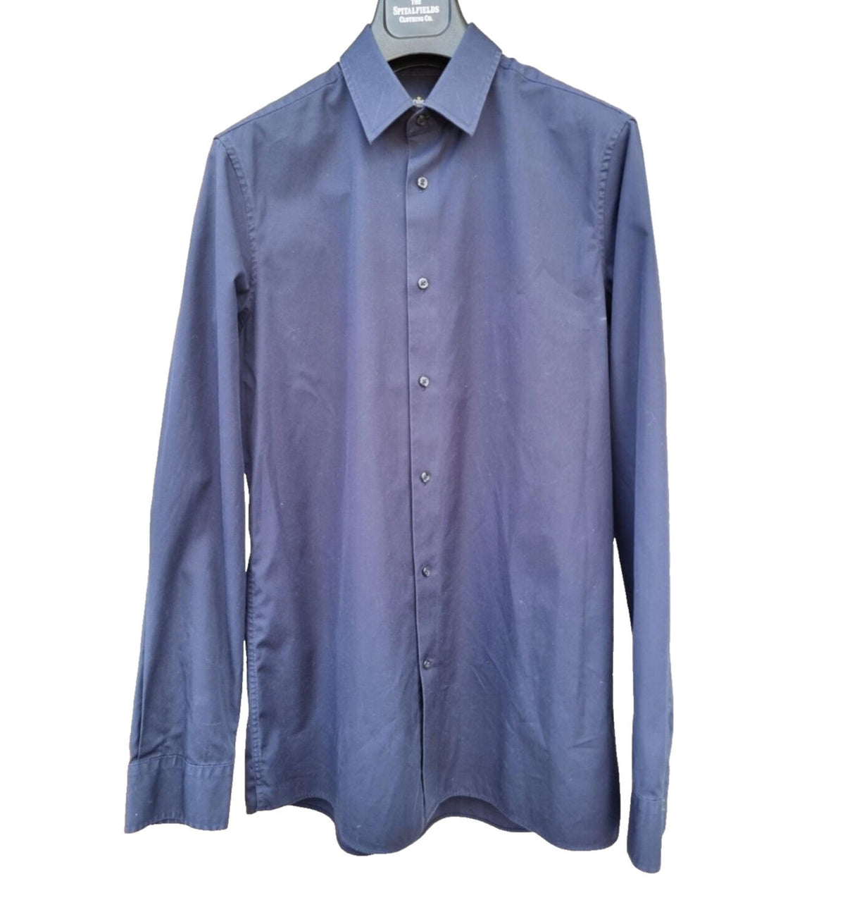 Next Shirt Slim Fit Long Sleeve Blue 100% Cotton Men's 16" Collar 38"- 40" Chest