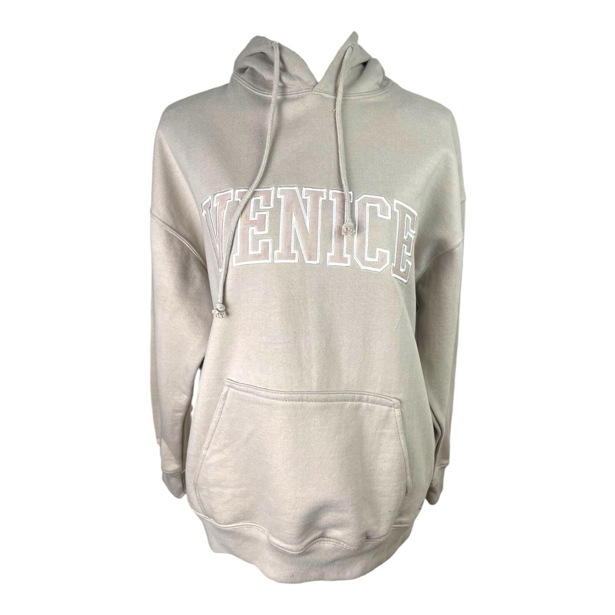 Pull&Bear Beige Oversized Hoodie Venice Women's UK Size XS