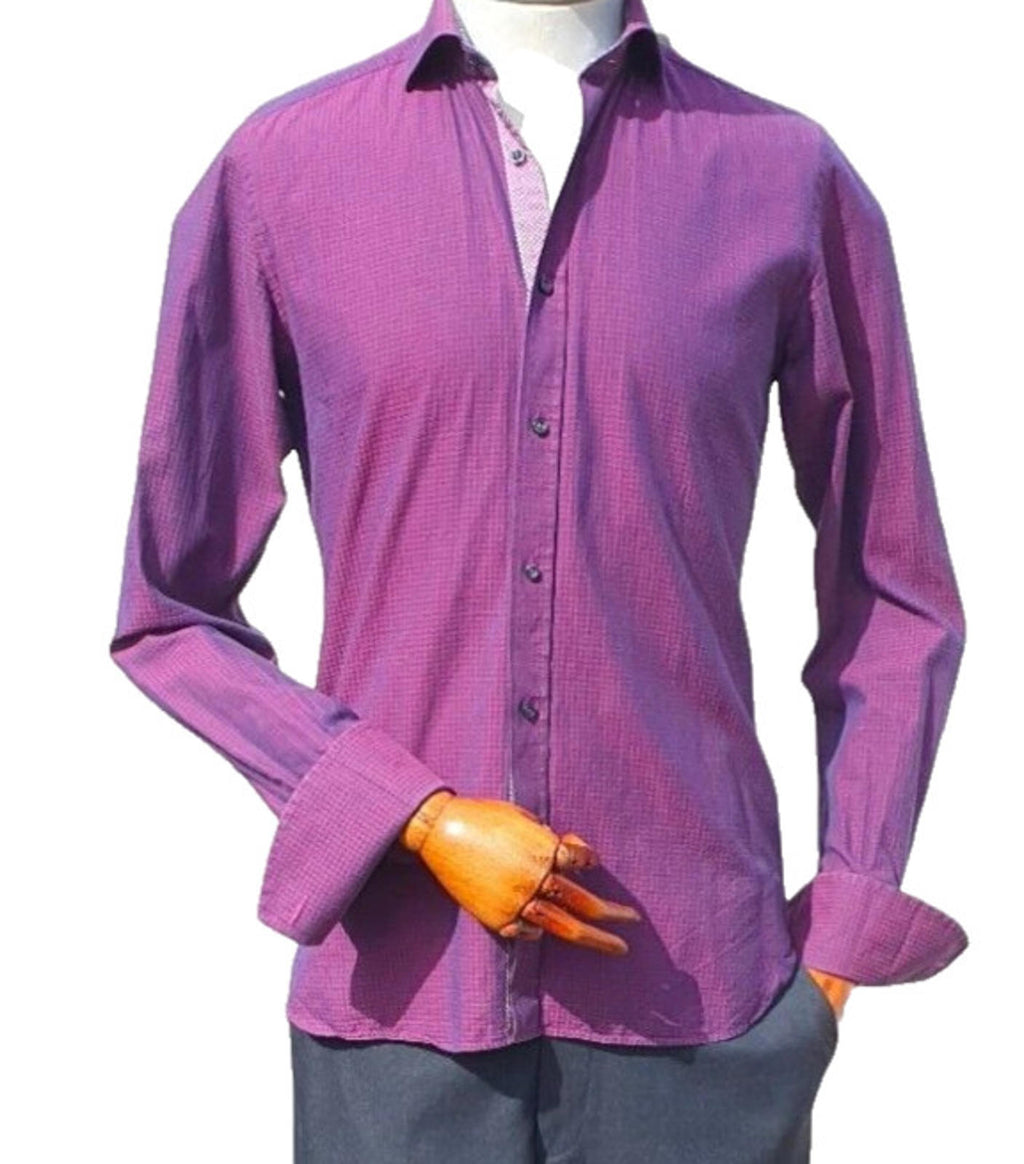 Ted Baker Shirt 40" Chest French Cuff 100% Cotton Men's UK Size M