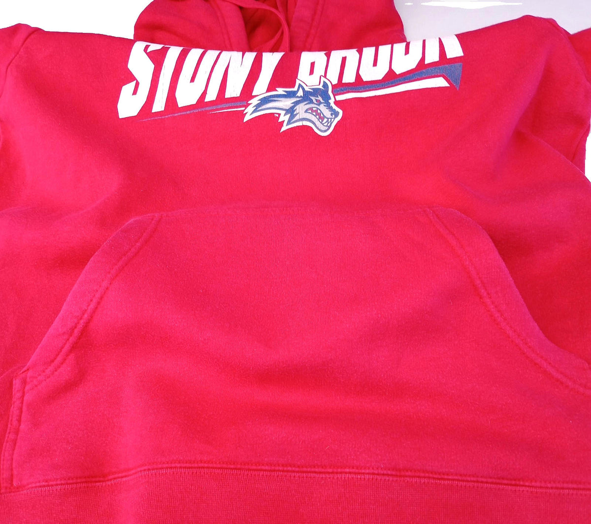 USA University Athletics Hoodie Men's UK Size M Red Jersey Hooded Pockets Sports