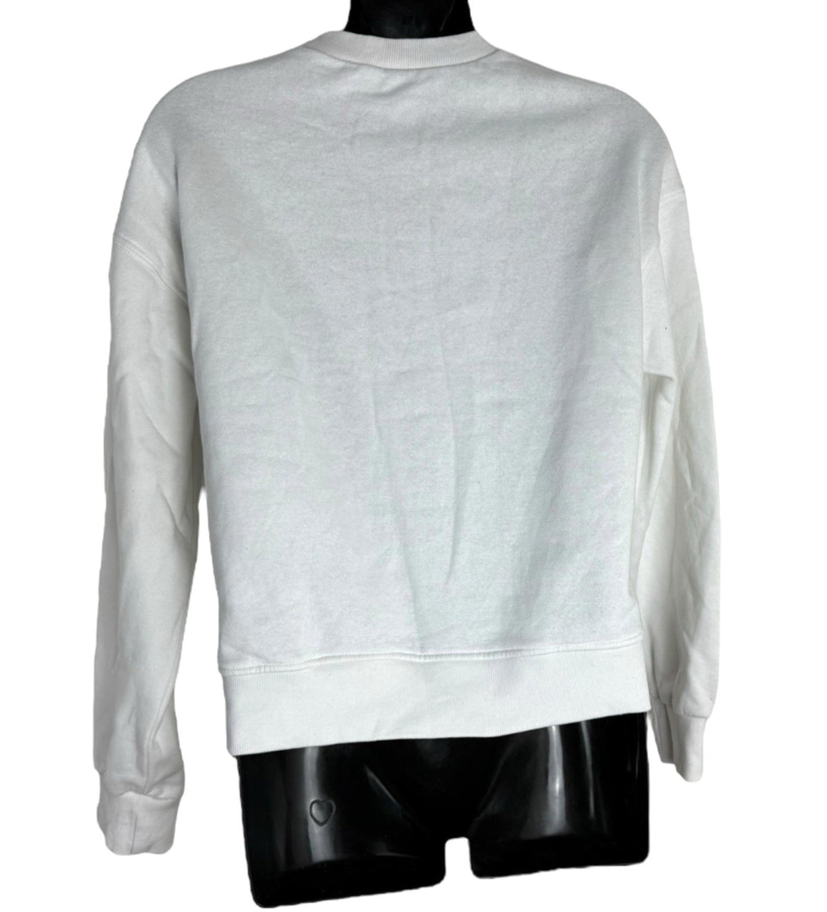 Divided White Jumper Jersey Oversized Sweater Crew Neck Women's UK Size 2XS XXS
