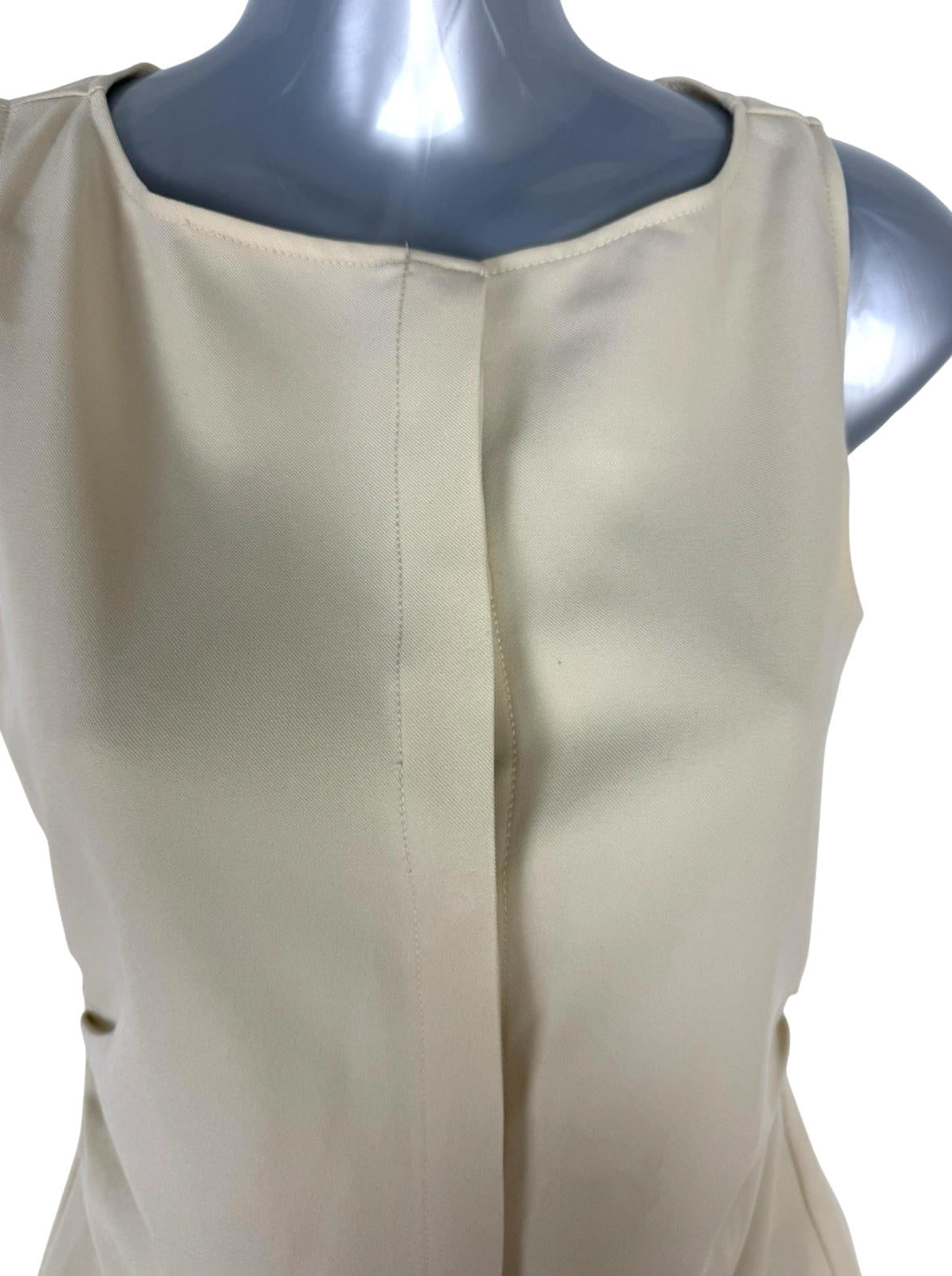 Pretty Little Thing Beige Playsuit Hidden Button Women’s UK Size 8