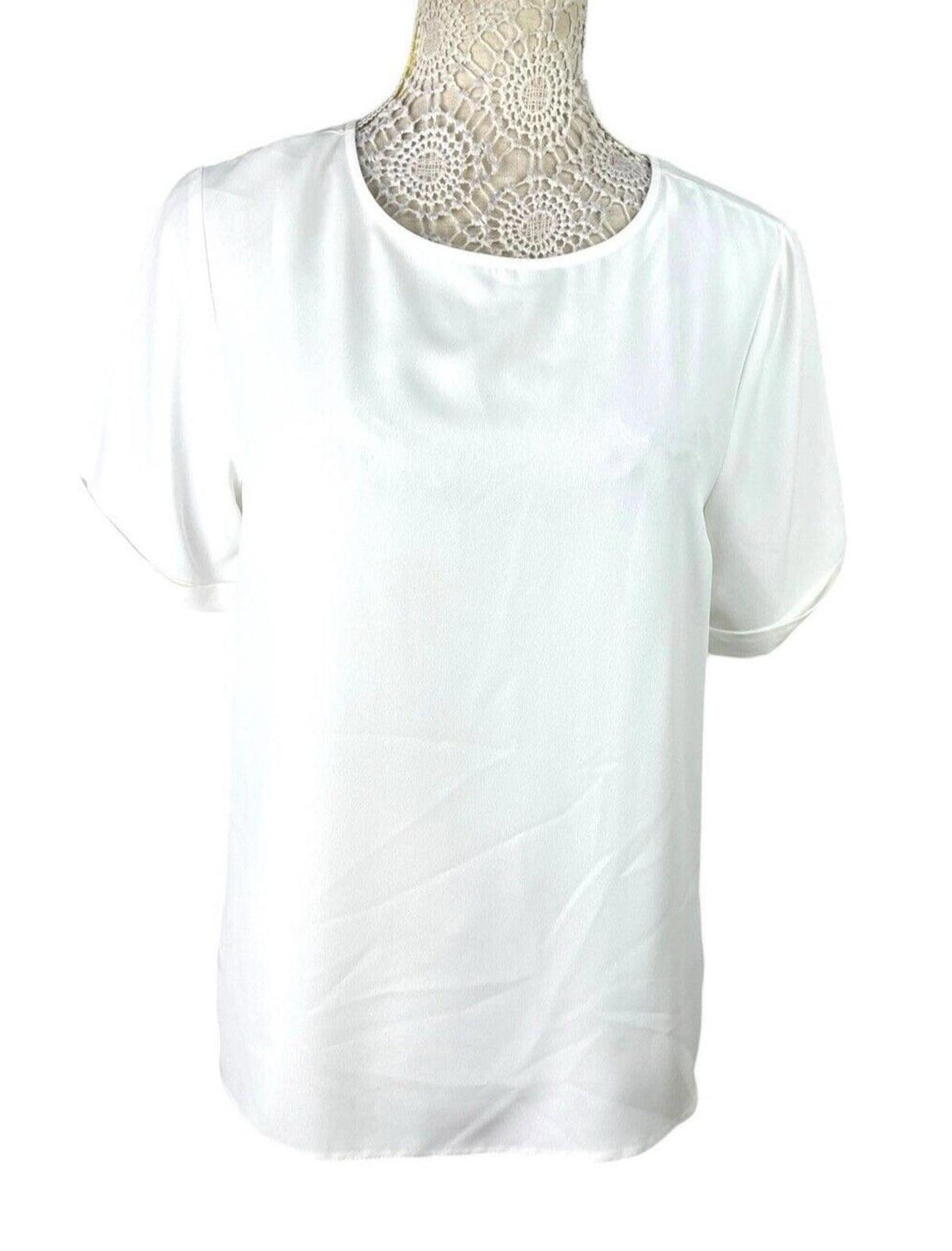 Primark White T-Shirt Blouse Lightweight Women's UK Size 12