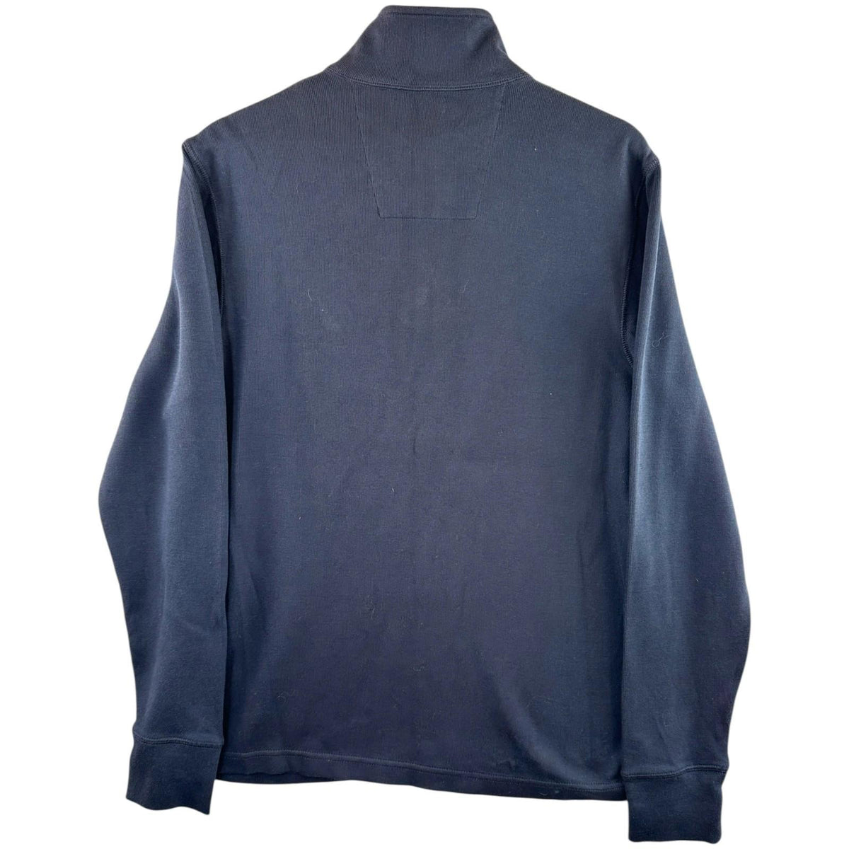 Nautica Jumper Men's UK Size S Navy Blue Long Sleeve 1/4 Zip Embroidered Logo Sweater