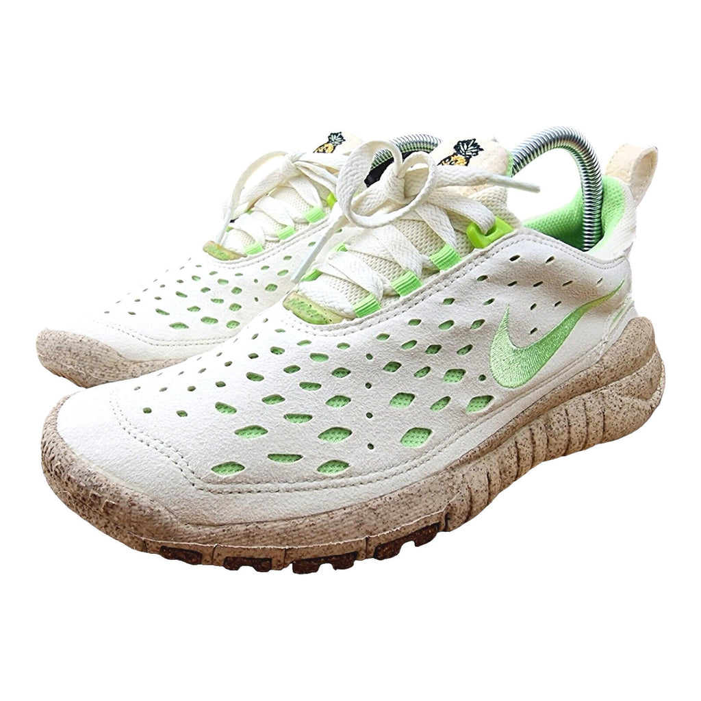 Nike Trainers Free Run Trail Premium Running Women's UK Size 7 White & Green