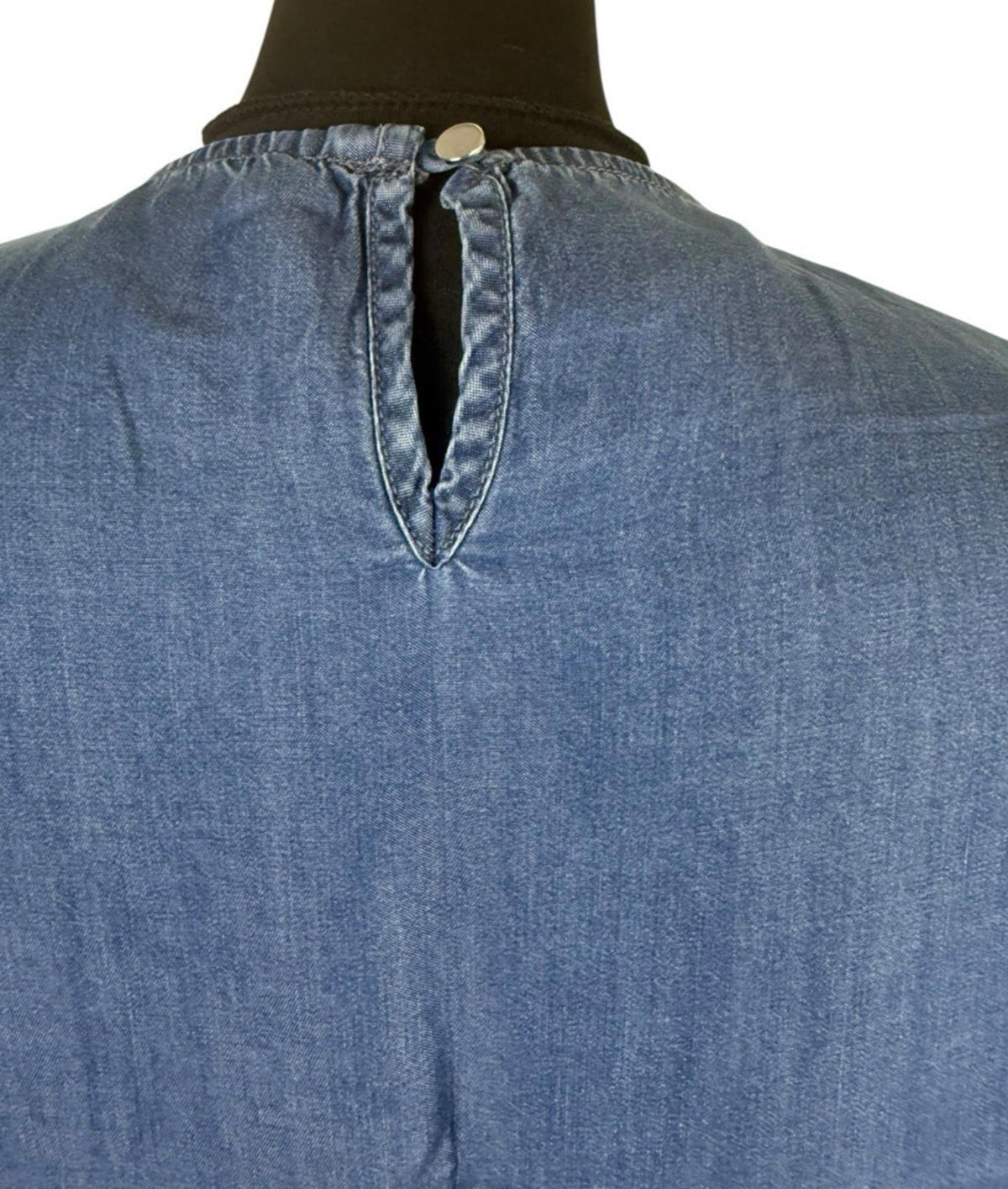 Peacocks Thin Denim Smock Dress Mini Short Sleeve Women's UK Size 12 Summer