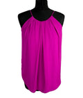F&F Pleated Camisole Top Women's UK Size 8 Smocked Sleeveless Bright Pink