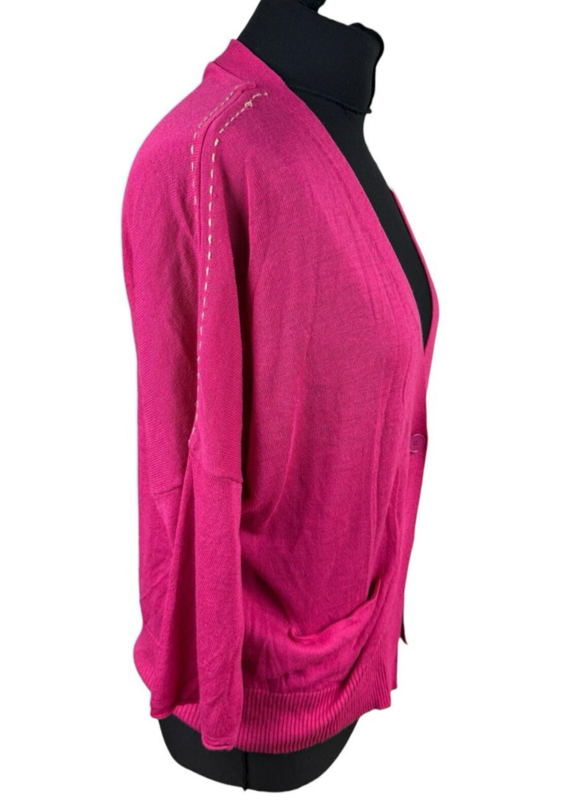 United Colours of Benetton Cardigan Women's UK One Size Lightweight Bright Pink