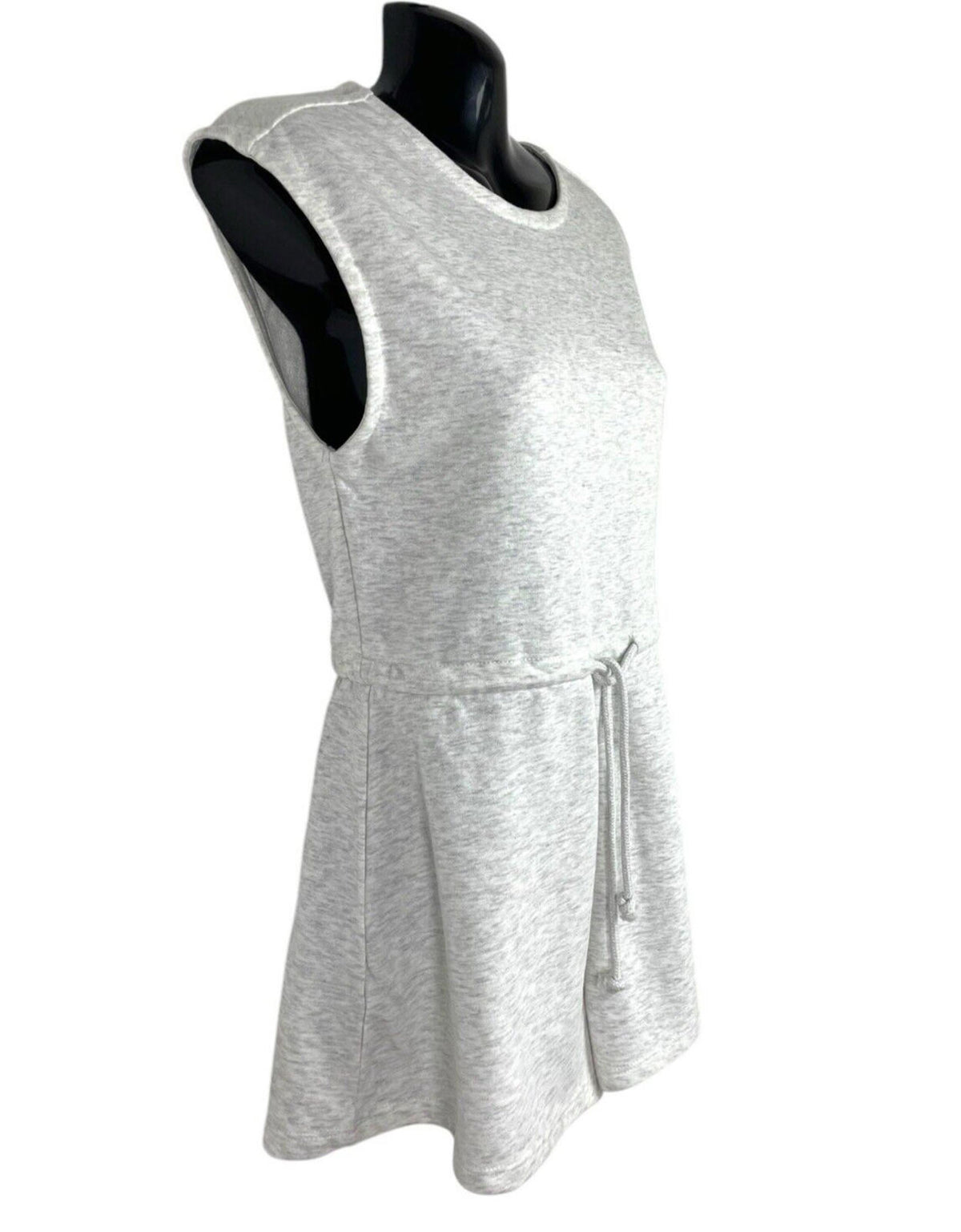 Divided Jersey Playsuit Women's UK Size XS Grey Drawstring Waist Sleeveless