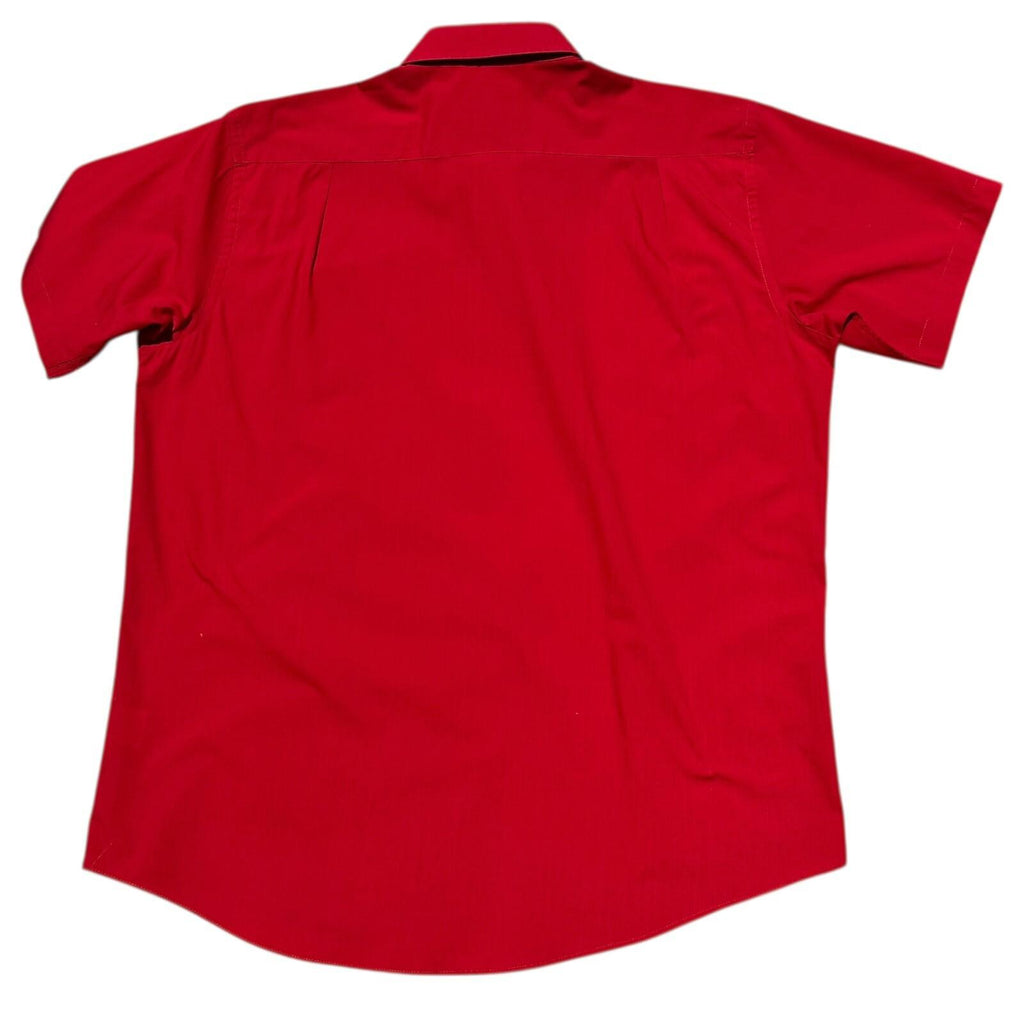 Taylor & Wright Shirt Short Sleeve Red Men's UK Size 2XL Easy Care
