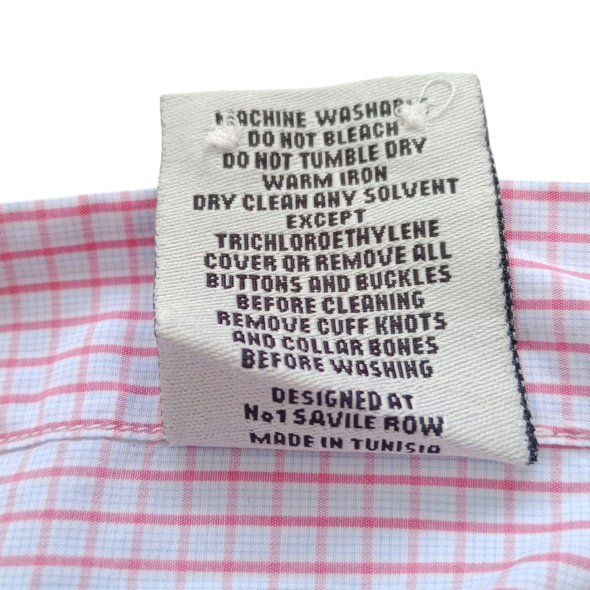 Gieves & Hawkes Pink Gieves & Hawkes Pink Check Long Sleeve Shirt Men's UK Size M 37" Chest