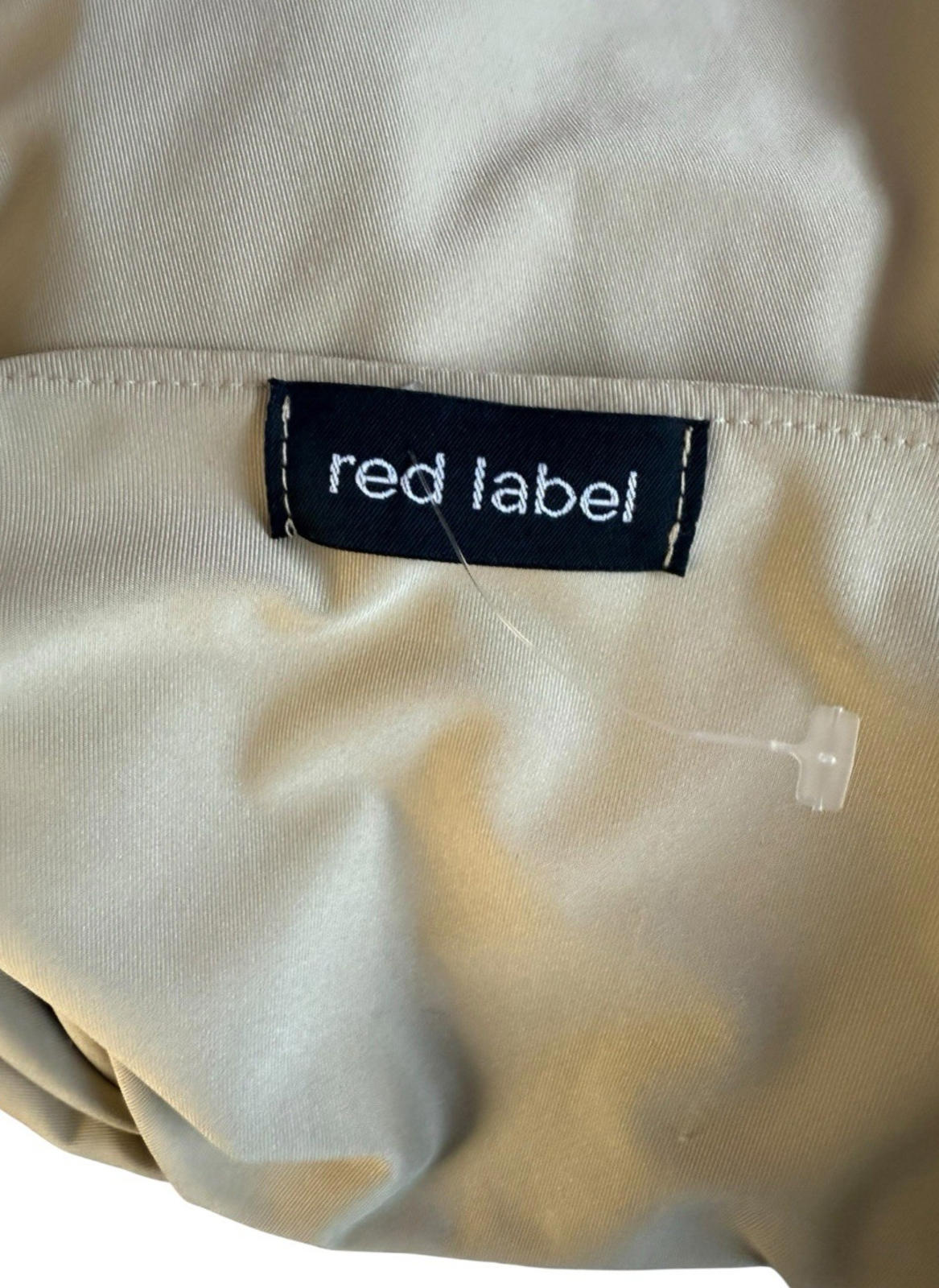 Red Label Beige Layered Top Slimming Long Sleeve Stretch Women's UK Size S