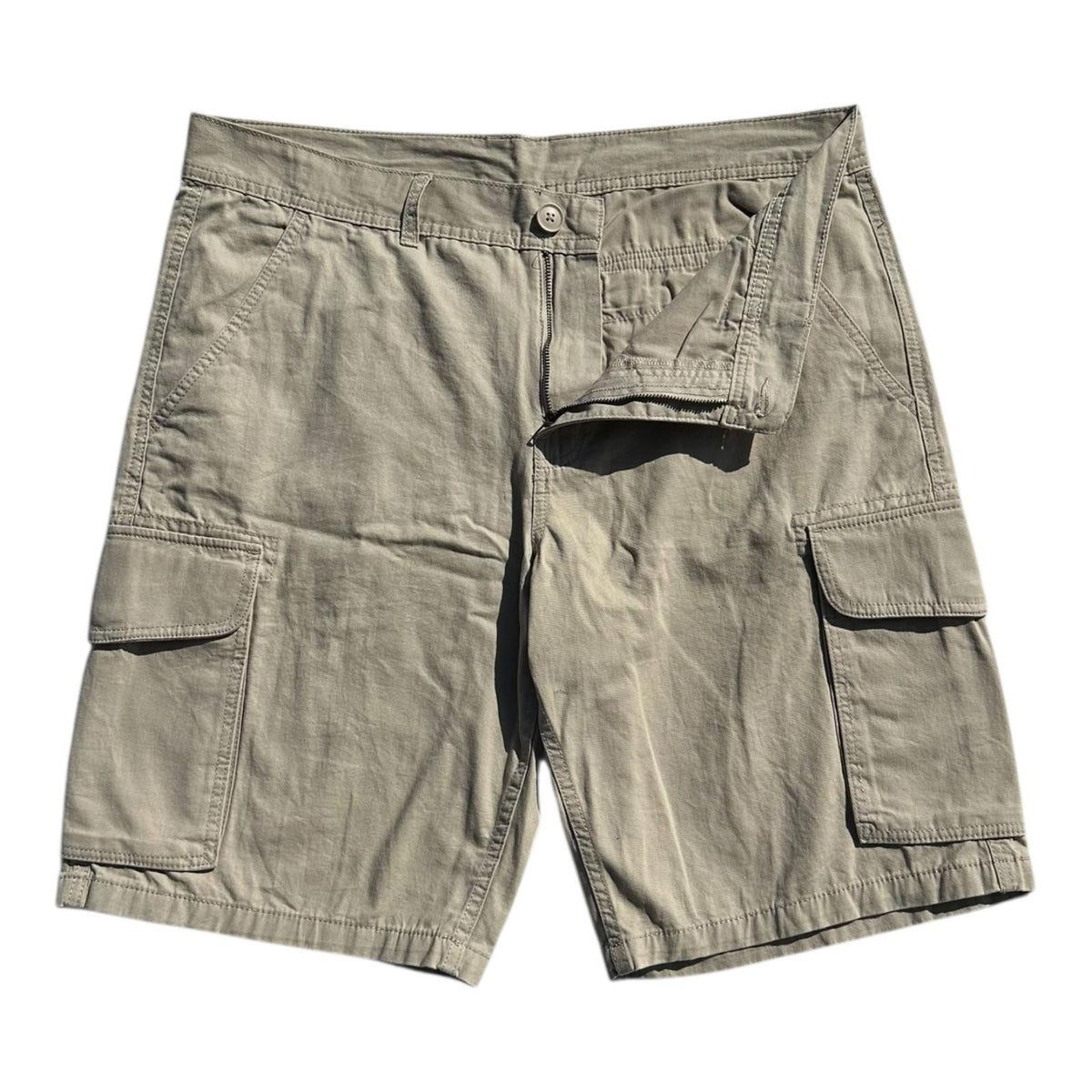 Avenue Shorts Men's UK Size 40" W Beige Cargo 100% Cotton Summer Beach