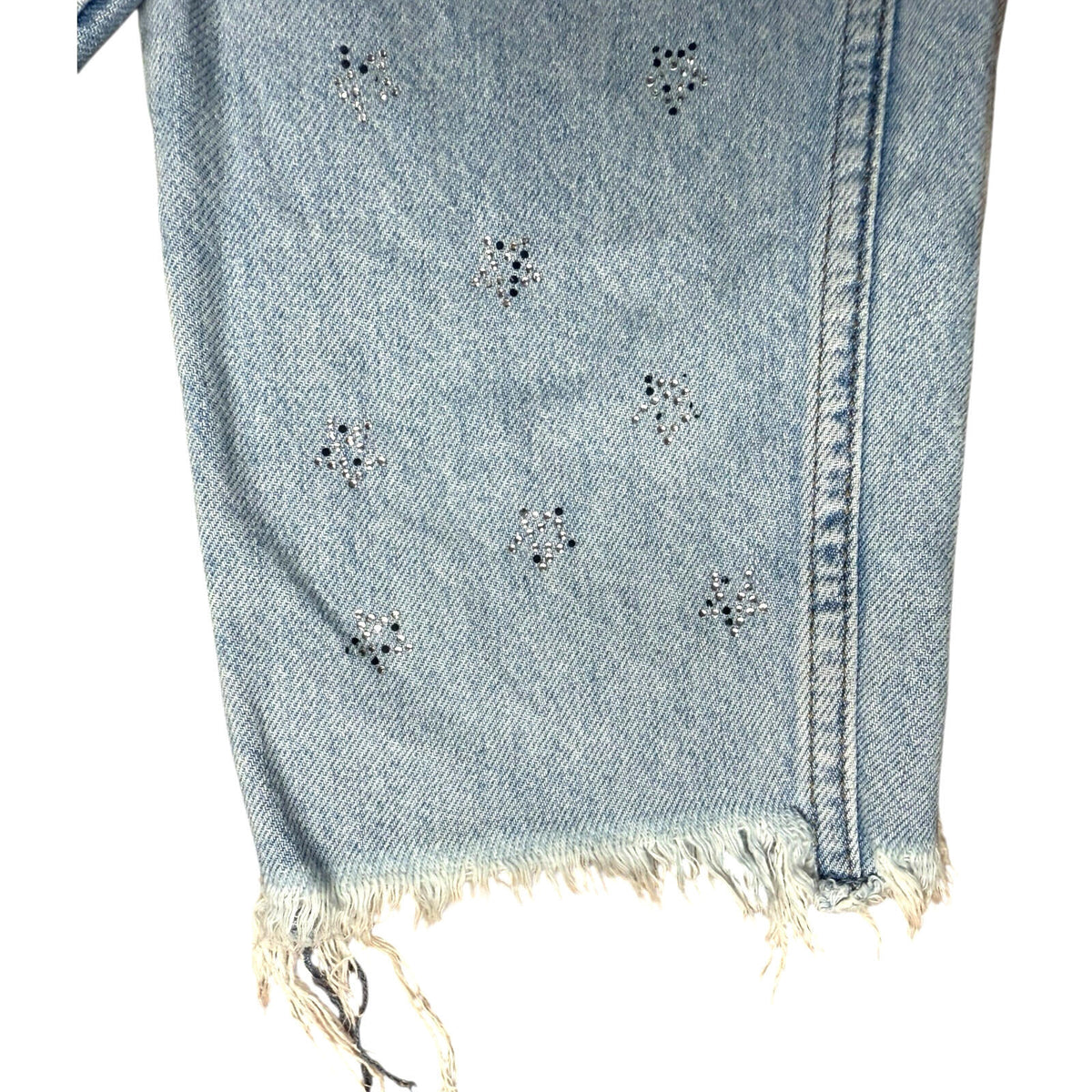 New Look Jeans Diamante Mom Women's UK Size 12 Straight Leg Tori Blue Denim