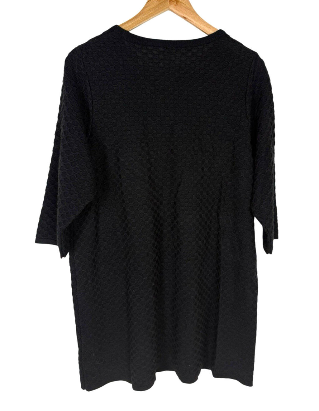 Vila Textured Mini Dress Women’s UK Size 18-20 Black Silver Zip Accents Pockets