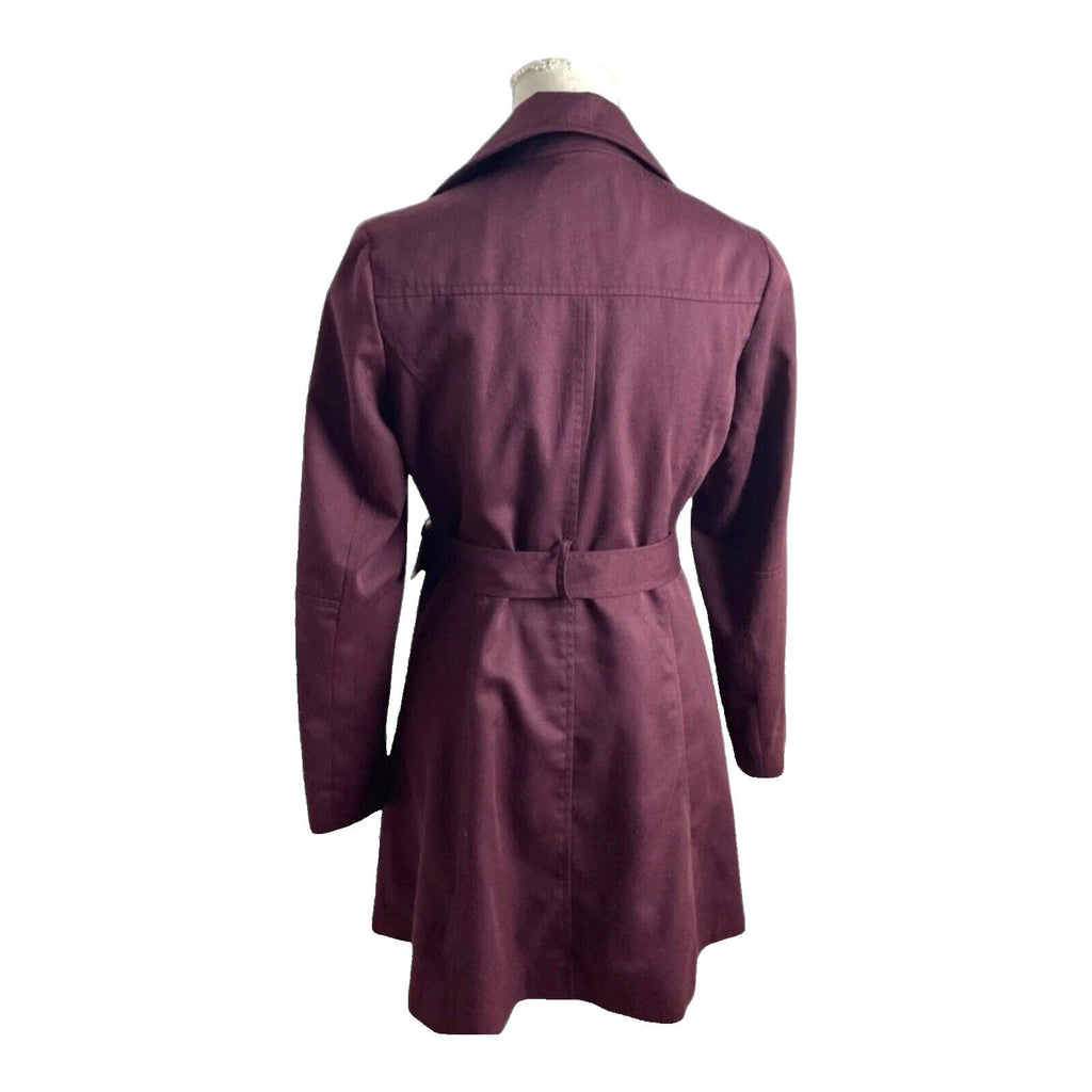 Atmosphere Red Fur Trim Coat Jacket Women's UK Size 10