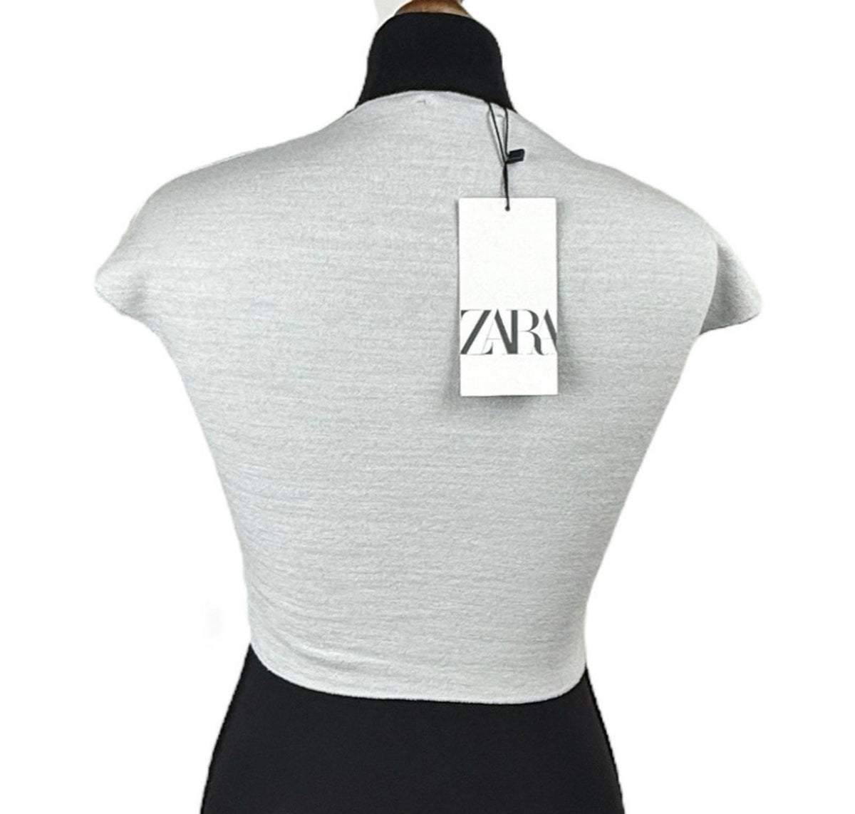 ZARA White Zara Off White Crop Top. Baby Tee Stretch Women's UK Size S