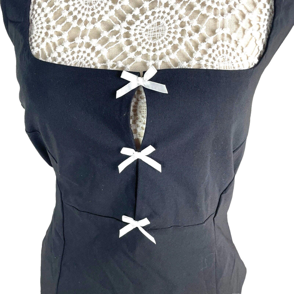 Black Halterneck Mini Dress Women's UK Size 12