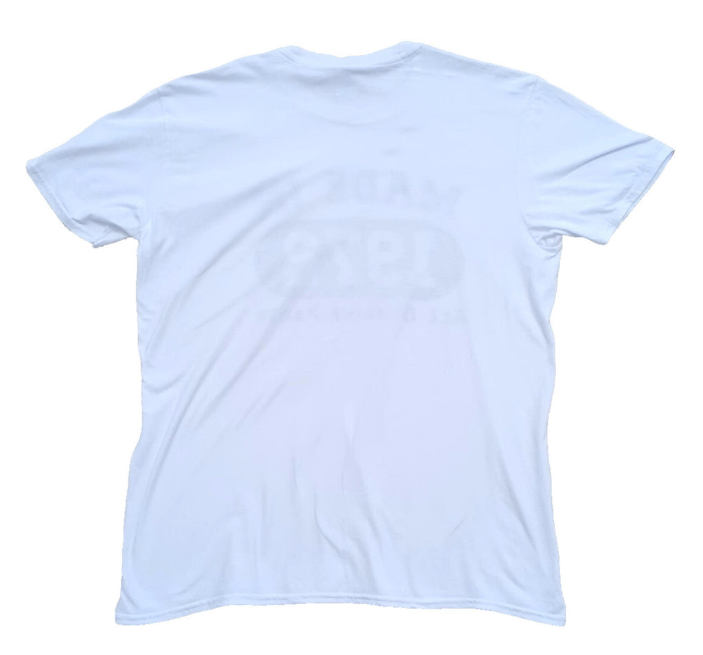 Made In 1972 T Shirt Men's UK Size XL White 100% Cotton Graphic Print