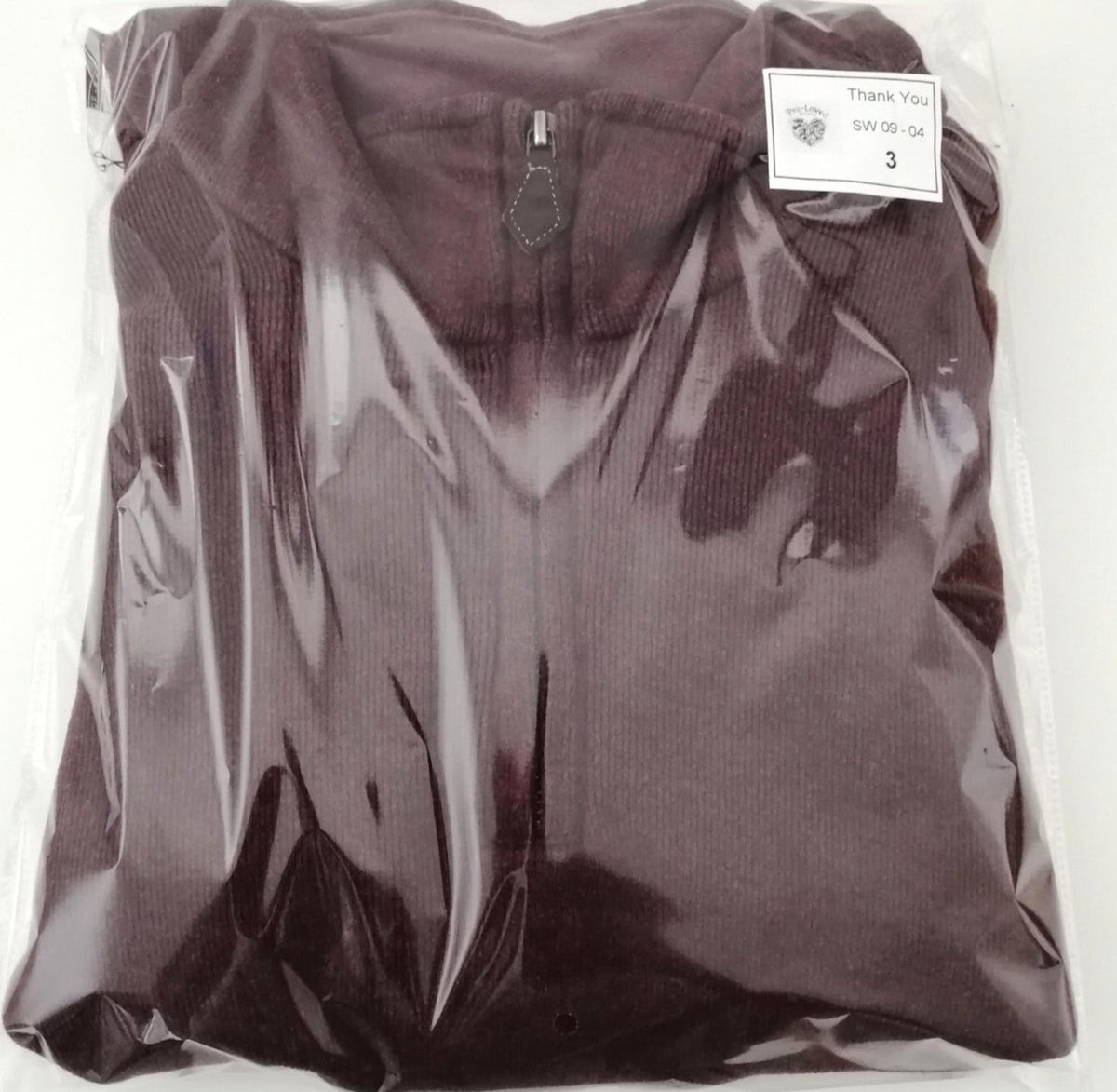Lands' End Red Land's End 1/4 Zip Burgundy Sweatshirt Men's Size XL Jumper 100% Cotton