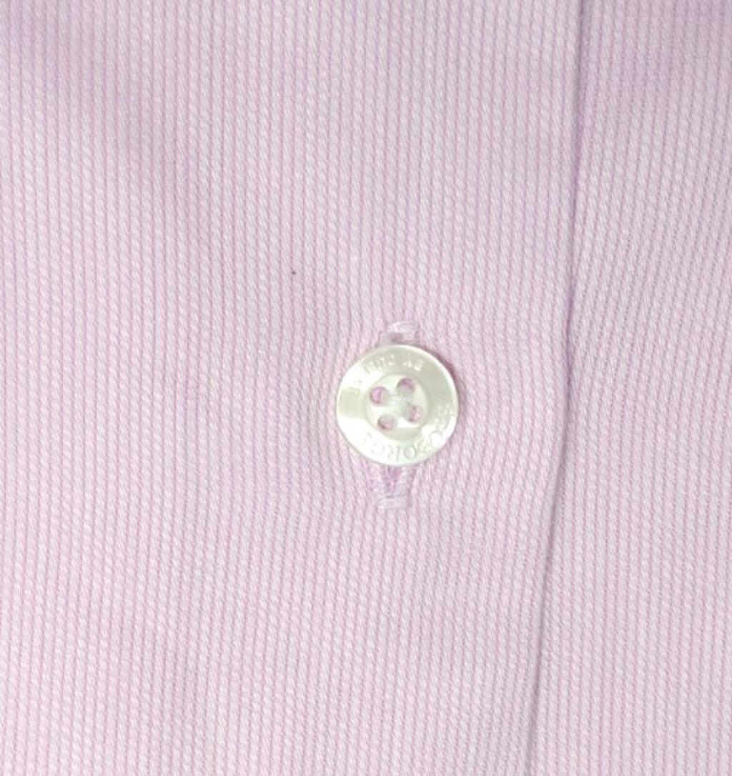 St George By Duffer Shirt Men's UK Size S Pink Stripe 100% Cotton Slim Fit
