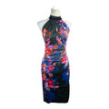 Karen Millen Multicolour Floral Midi Dress Women's UK Size 10
