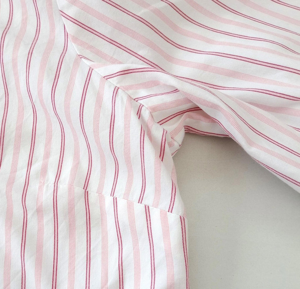 Tommy Hilfiger Shirt Men's UK Size XL Pink Striped Long Sleeve Pockets Easy Care