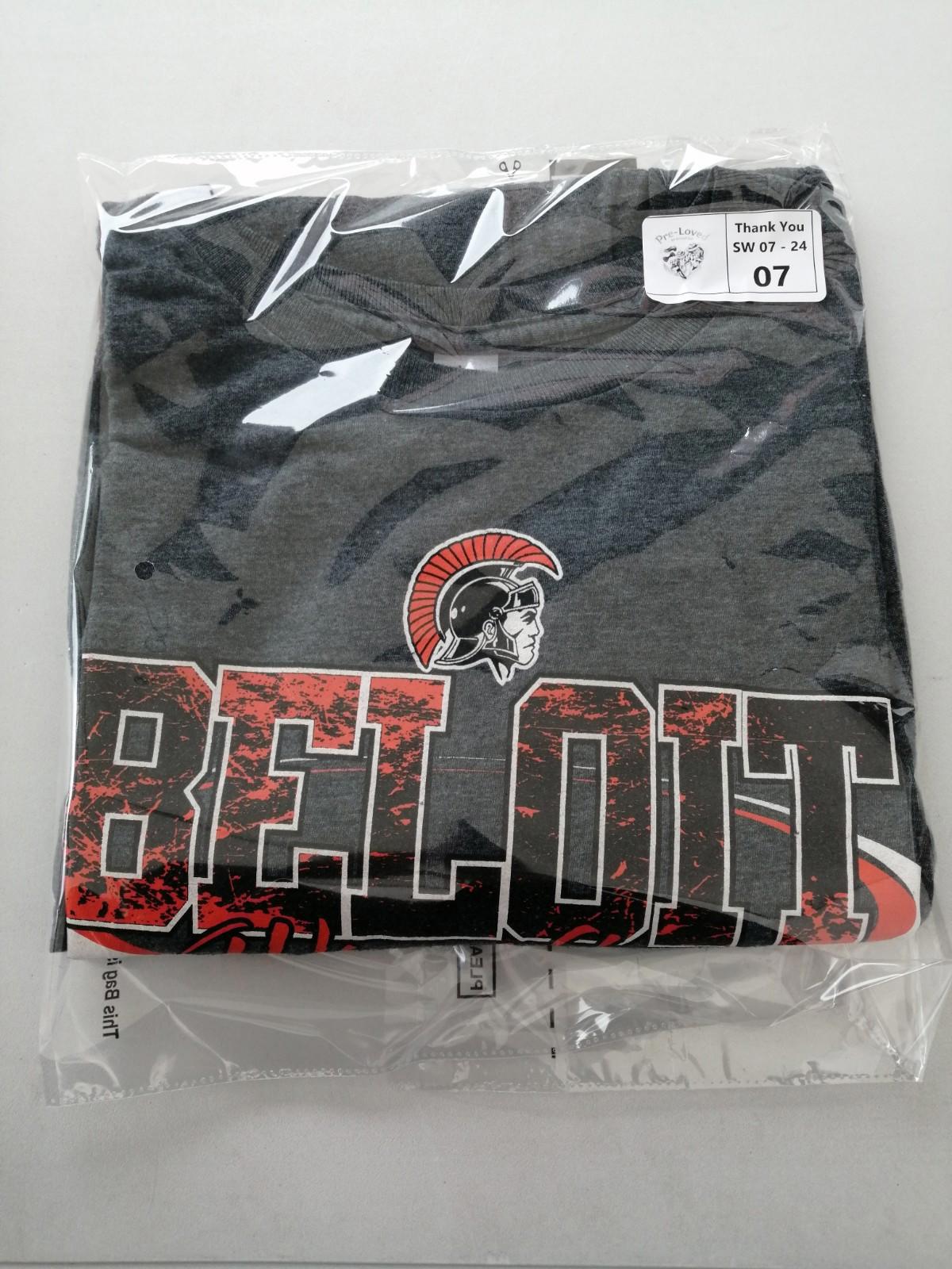 Gildan Gray Beloit Wrestling 2022 Graphic Print T-Shirt Men's Size XL Slate Crew Neck