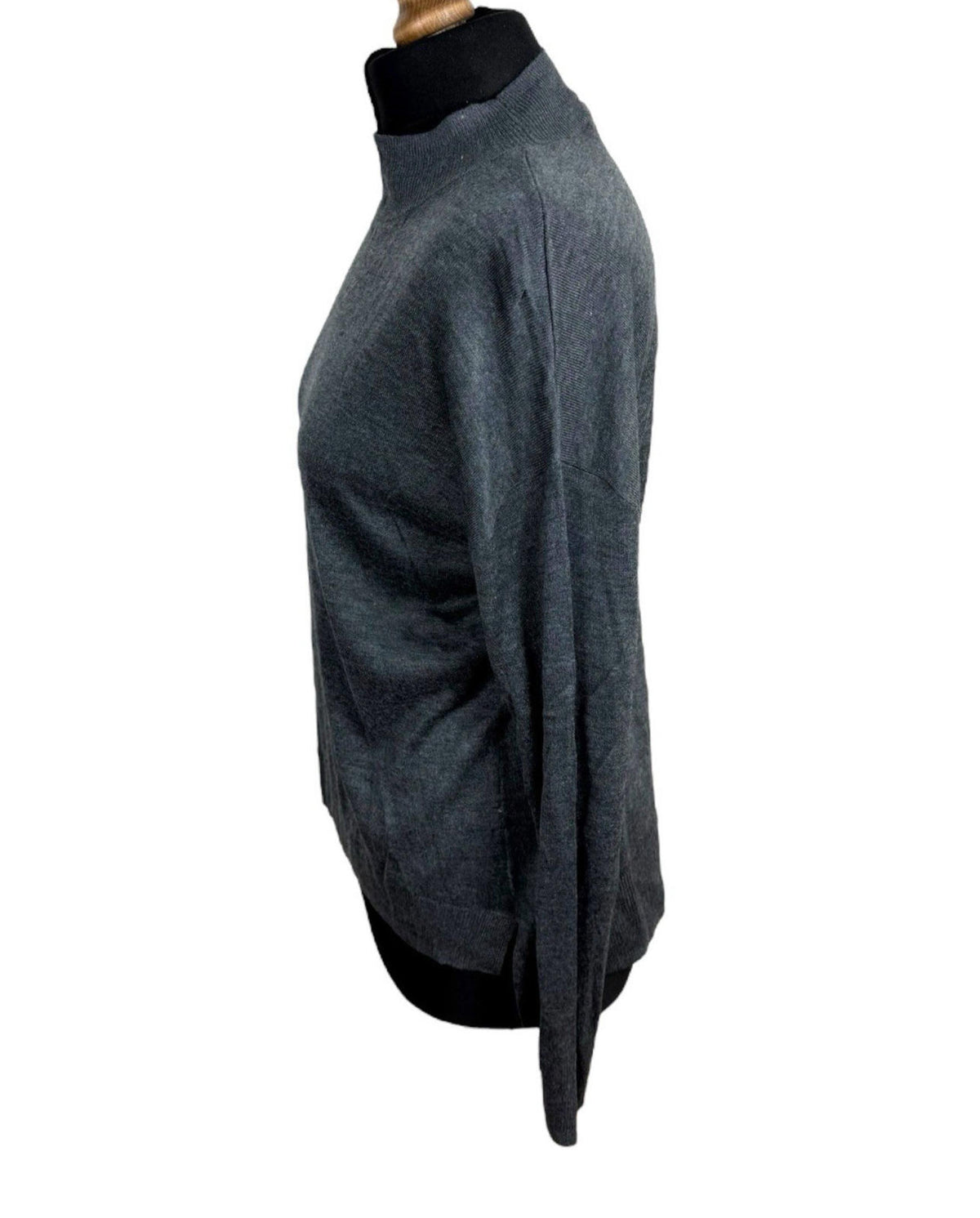 Dorothy Perkins Grey Jumper Thin Turtle Neck Women's UK Size 10