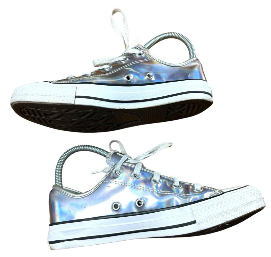 Converse All Star Low Top Sneakers Irredescent Lace Up UK Size 4