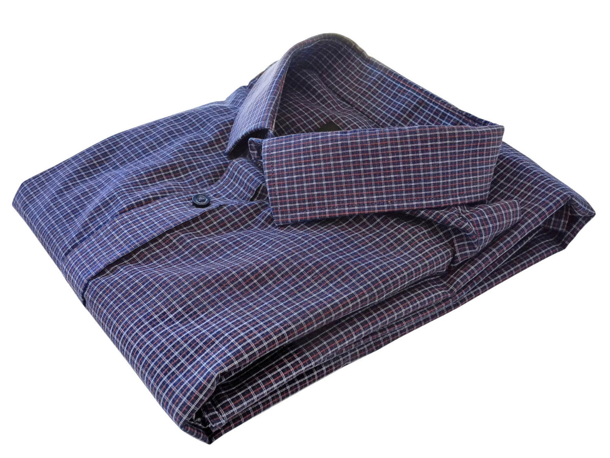 George Shirt Men's UK Size 3XL Long Sleeve Black Check Cotton Blend