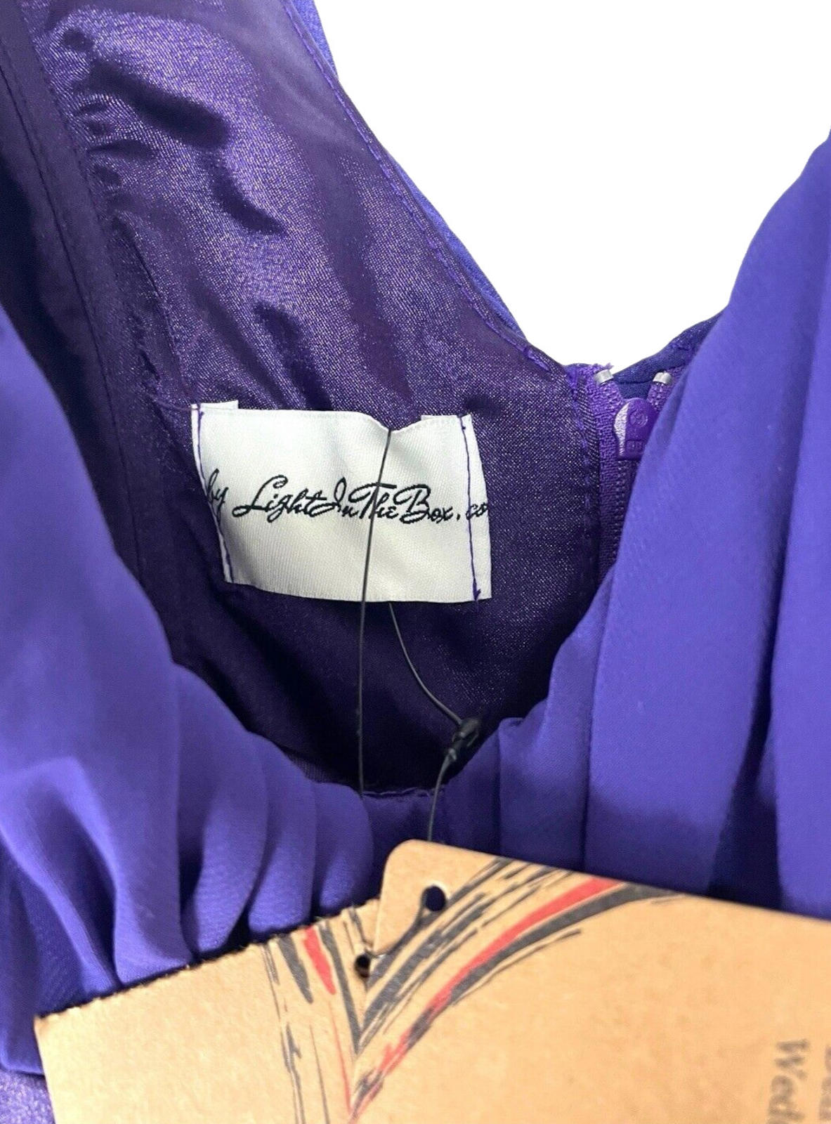 Light In The Box Occasion Dress Women's UK Size 12 Embellished Regency Purple