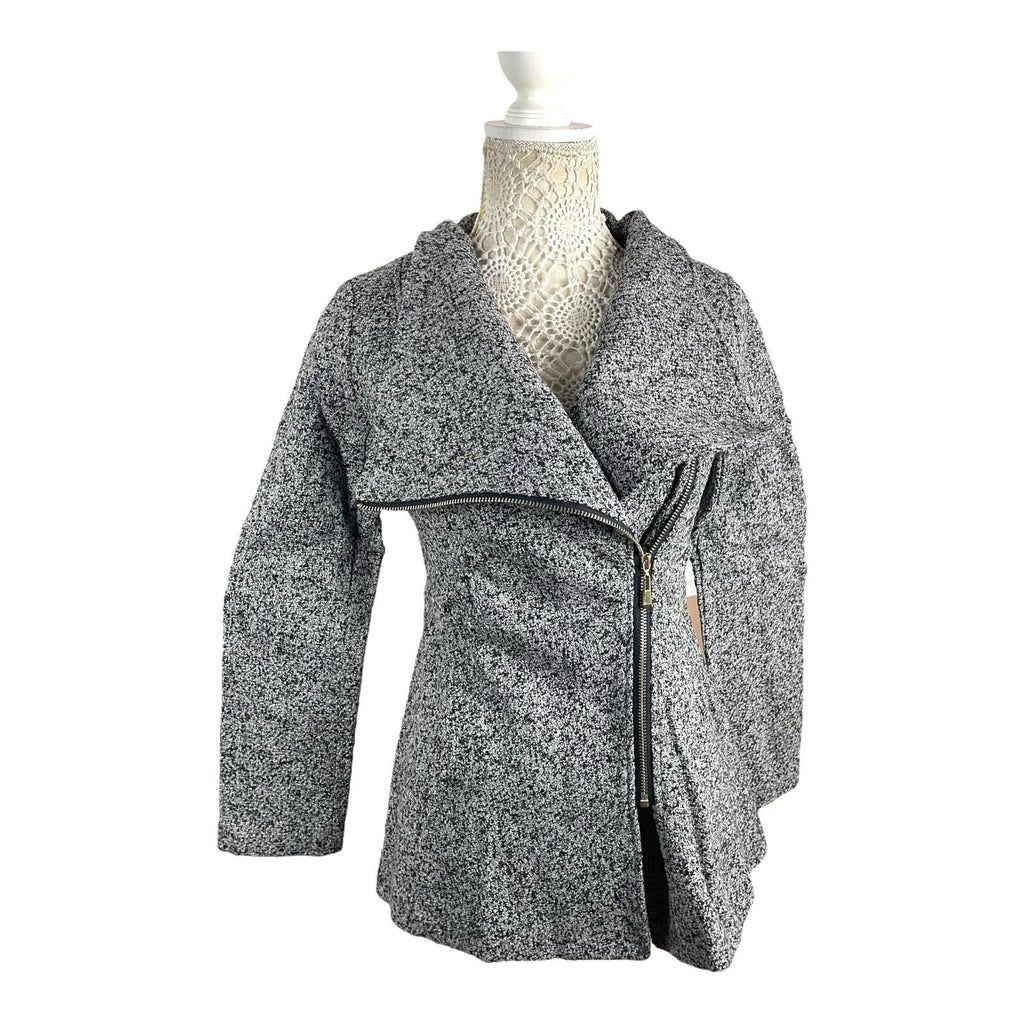 Airydress Coat Jacket Grey Speckled Mid Length Women's UK Size S