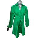 Stradivarius Shirt Dress Green Corset Detail Summer Women’s UK Size XS