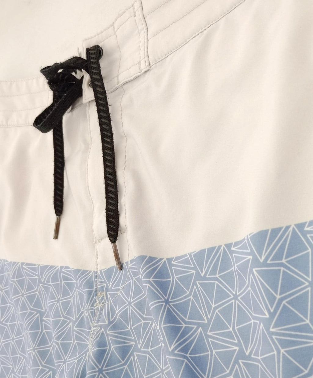 Skylark Swim Shorts Men's UK Size L Beige/Teal Polyester Rich Pockets Drawstring Blue