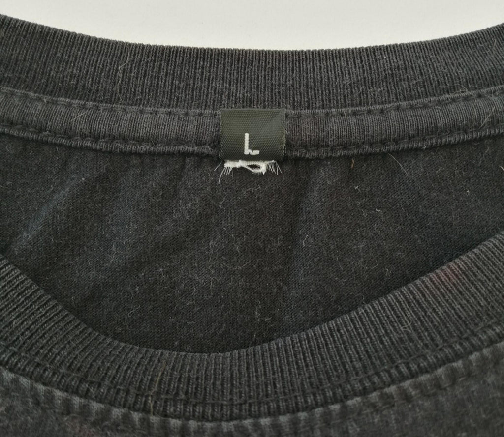 Continental Black Back Room Liminal Graphic Print T-Shirt Men's Size L Black Crew Neck 100% Cotton