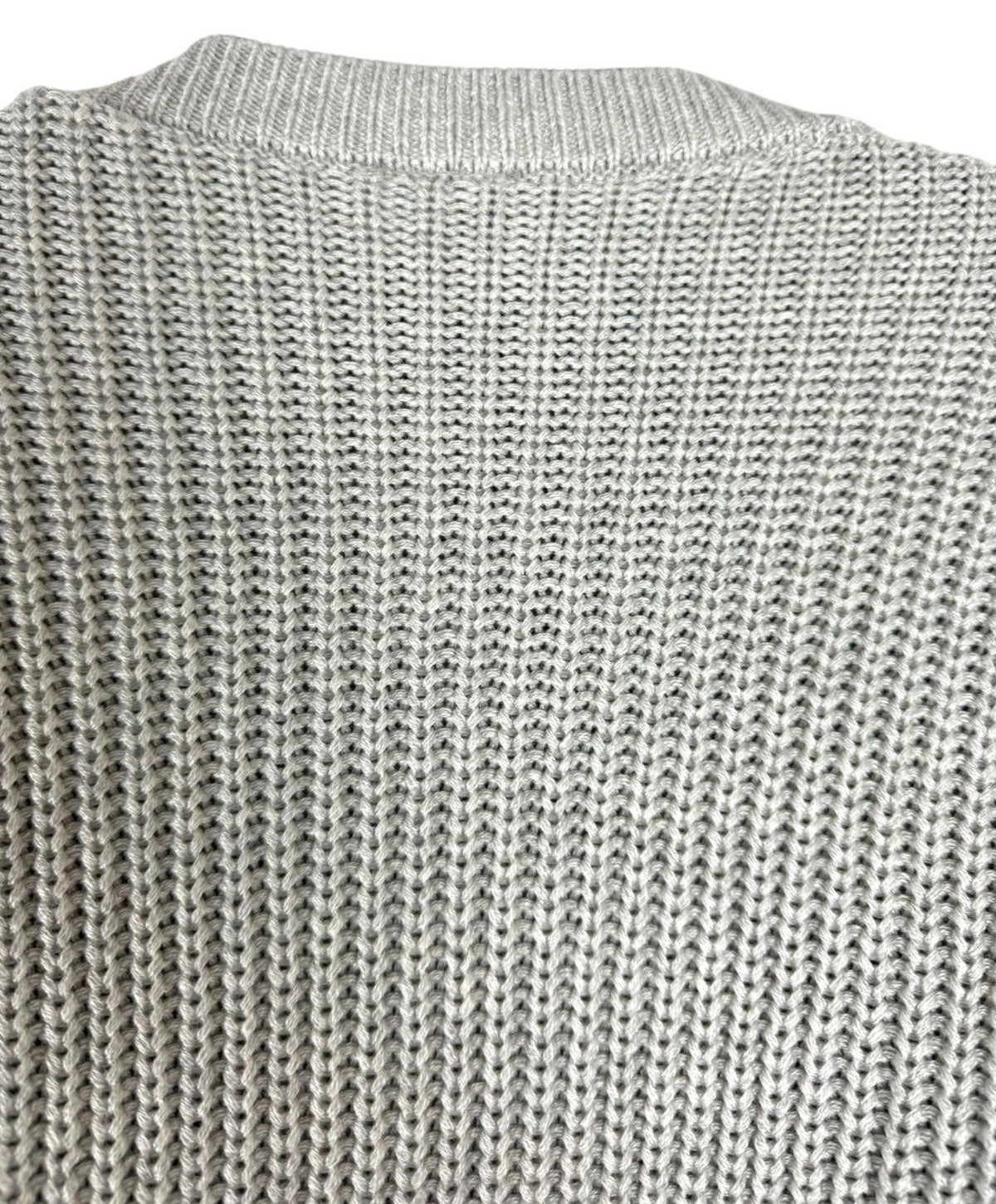Divided Grey Cardigan Women's UK Size XS Cable Knit V-Neck Oversized