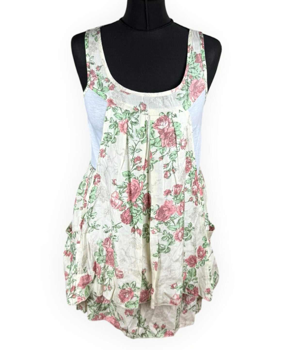 Apricot Pinafore Dress